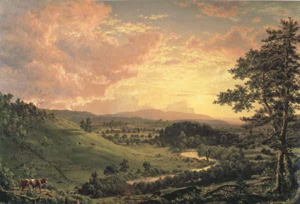 Frederic Edwin Church View near Stockridge oil painting picture